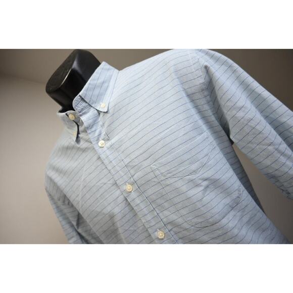 J Crew Button Up Dress Shirt Long Sleeve Slim Fit Striped Casual Mens Sz Medium - Picture 1 of 6